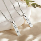 Custom Eyes Photo Necklace Double Sided Personalization Photo Eye Necklace You and Him/Her
