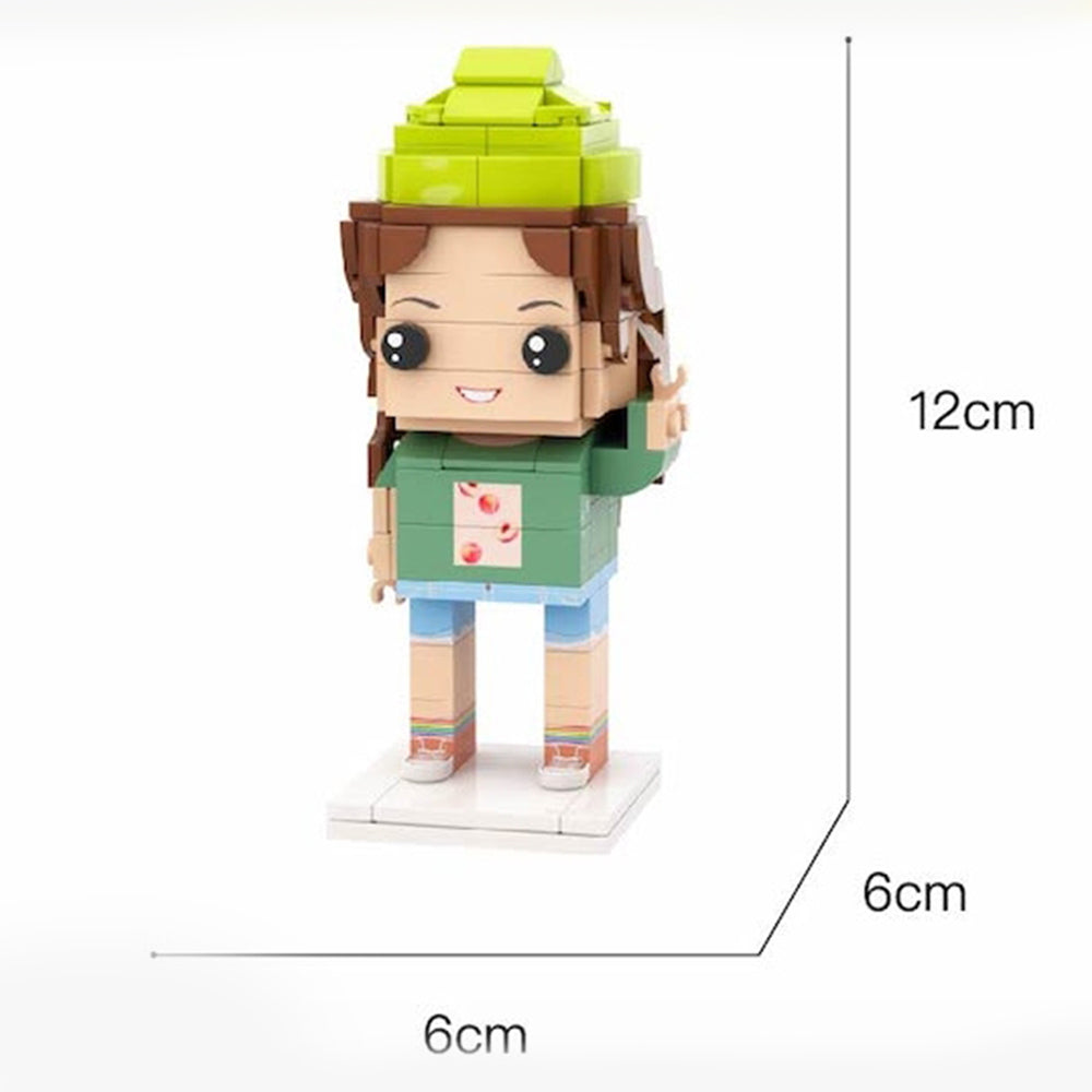 Graduation Gifts for Him Custom Head Brick Figures Personalized Graduation Dress Brick Figures Small Particle Block Toy