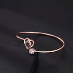 Custom Projection Bracelet Personalized Photo Bracelet Heart Jewelry Gift for Her