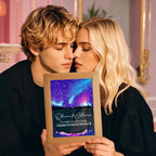 Custom Star Map Night Light Acrylic Lamp with Date Text and Wooden Base Home Decor for Valentine’s Day Anniversary Gift for Couples