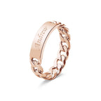 Men's Personalized Ring Custom Message Ring  the Best Gift for Lover