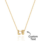 Personalized 3D Bubble Letters Name Necklace Fantastic Gift for All Your Loved Ones