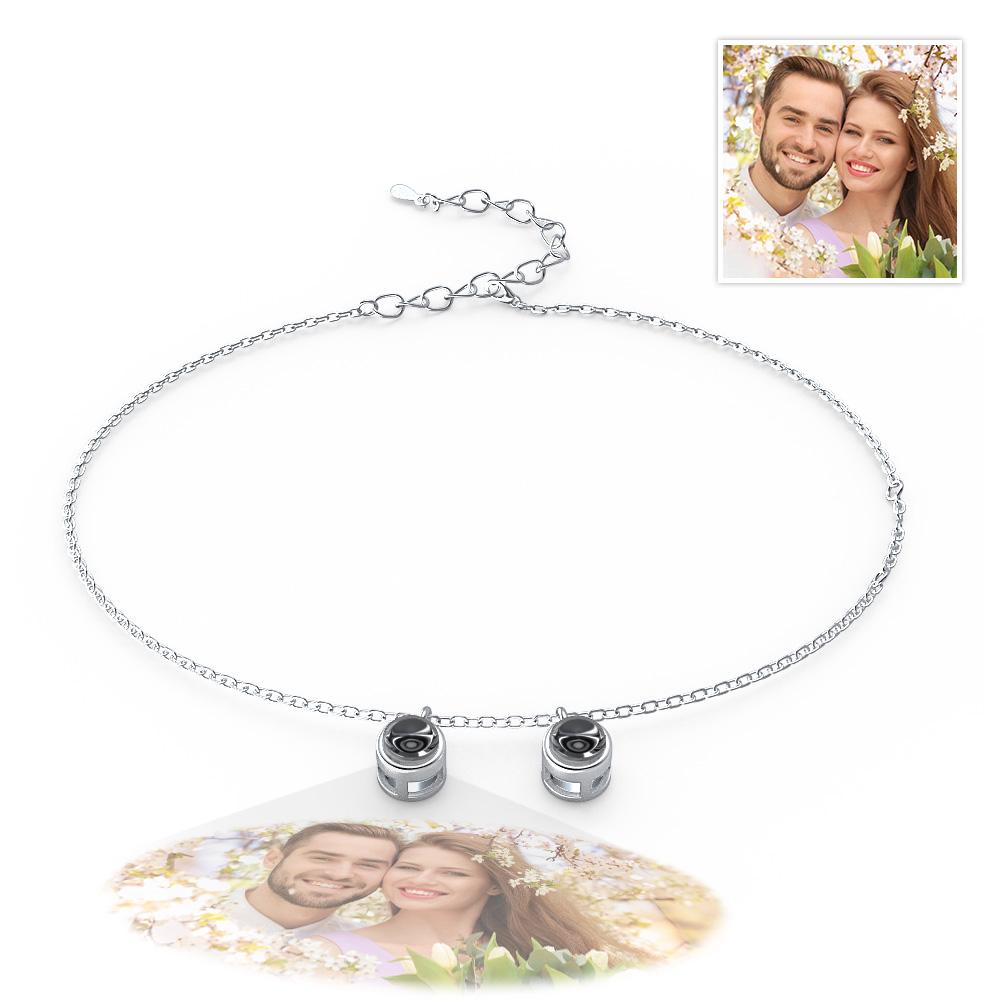 Custom Photo Projection Bracelet Minimalist Gift Memorial Photo Jewelry Trendy Best Friend Gift for Her