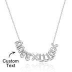 Personalized 3D Bubble Letters Name Necklace Fantastic Gift for All Your Loved Ones